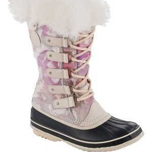 Sorel Joan of Arctic Reserve Sheepskin Cowhide Champagne Vail Winter Sno…